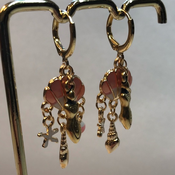 “Birth of Venus" Aphrodite Greek Mythology Goddess Handmade Earrings Seashell - Picture 8 of 14